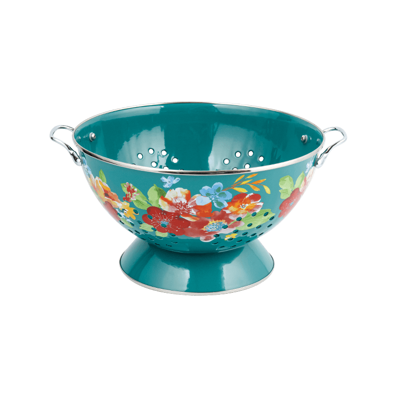 Cesta de fruta de esmalte vintage