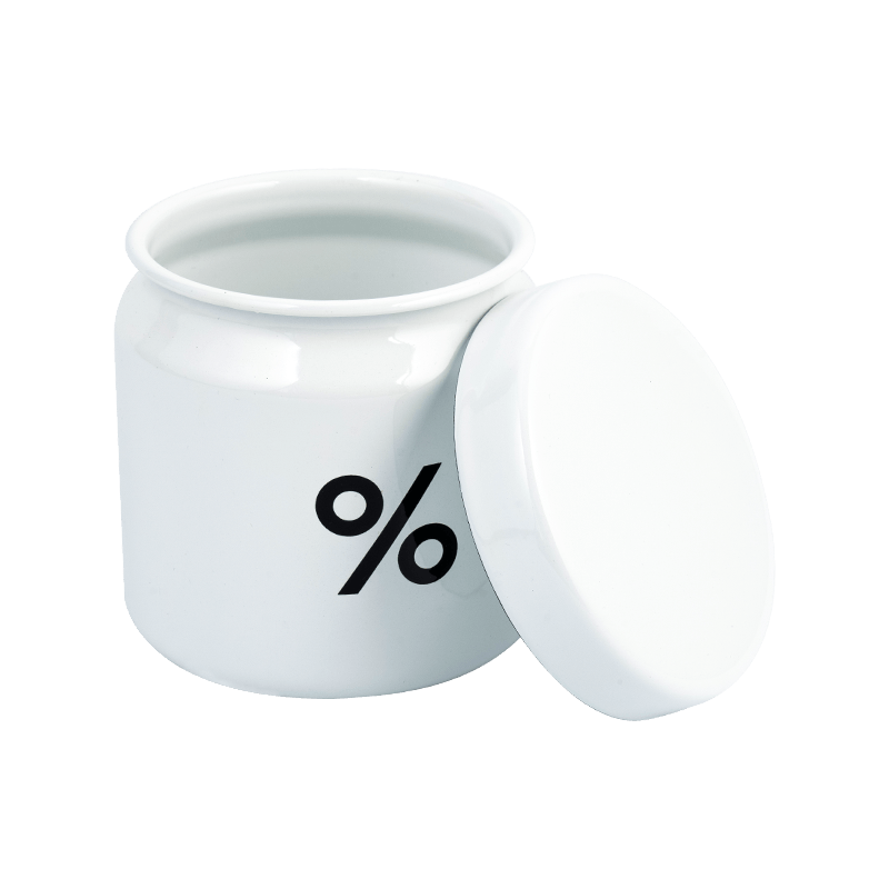 Jarra de café de esmalte