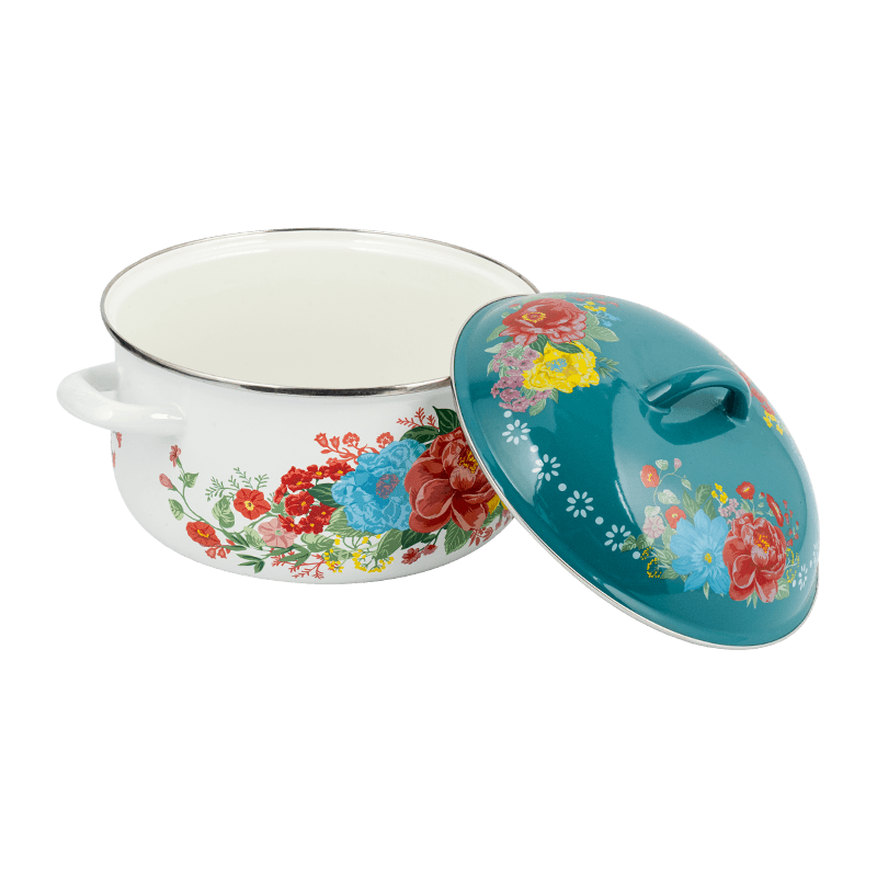 753D esmaltado con borde acampanado en bote recto resistente