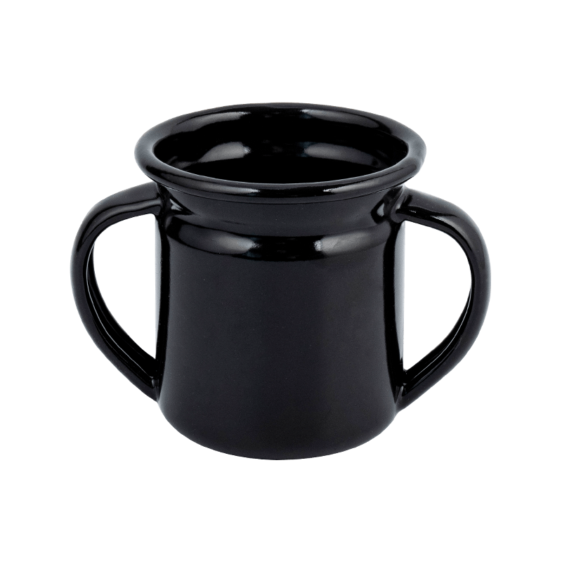 Taza de esmalte de doble manejo de borde acampanado de 303 dC