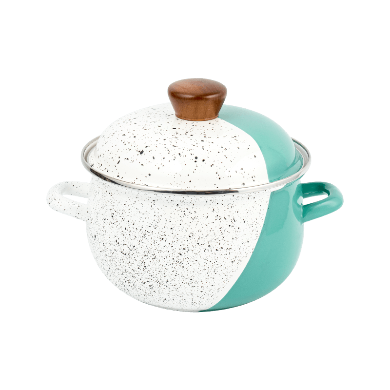 806D-5 RED RODED DE ACERO ACEARIO SIPTPOT SIMMER Pot de esmalte