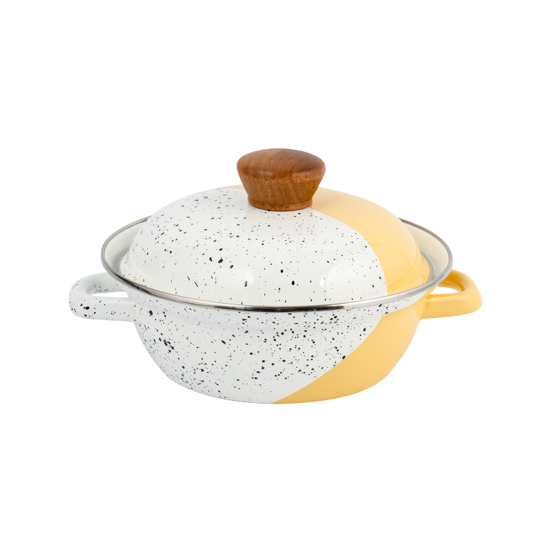 Bote de mesa de esmalte