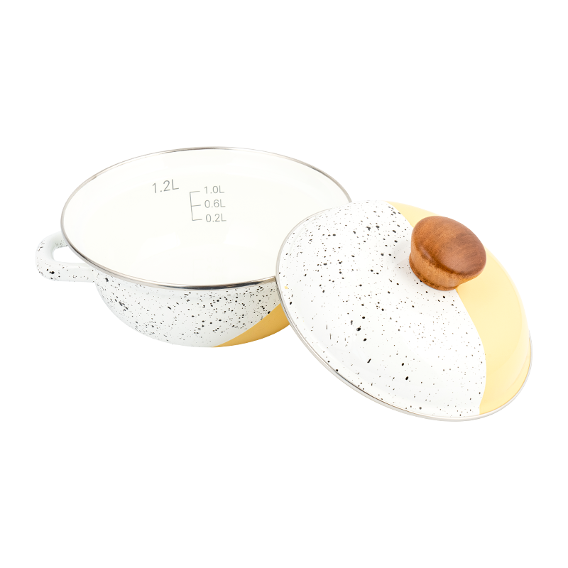 Bote de mesa de esmalte