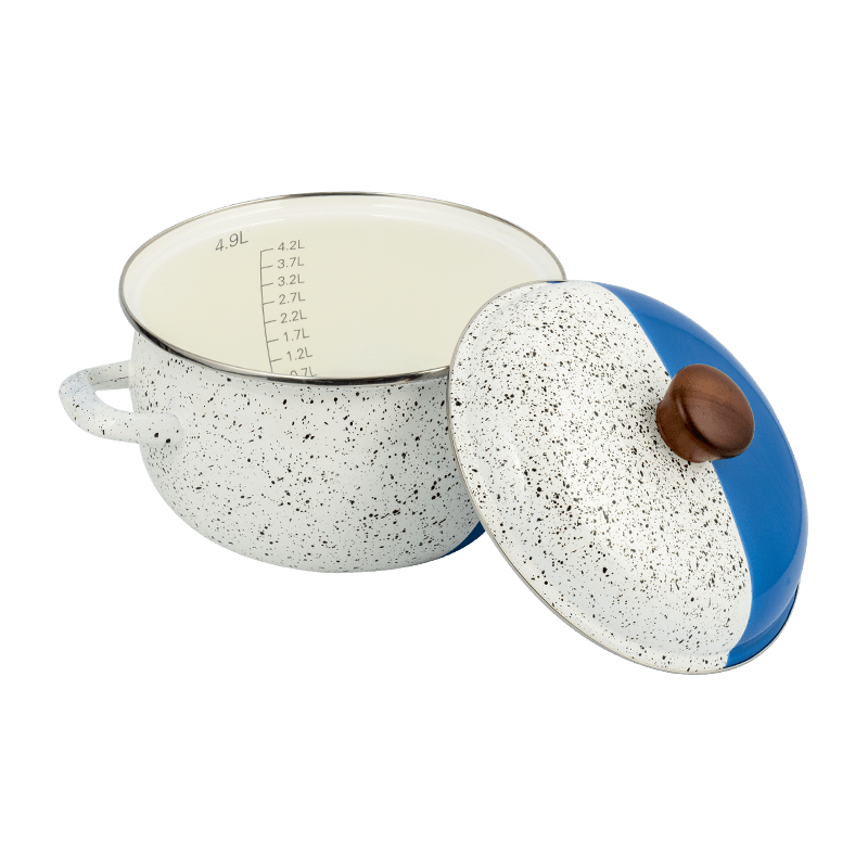 806D-5 RED RODED DE ACERO ACEARIO SIPTPOT SIMMER Pot de esmalte