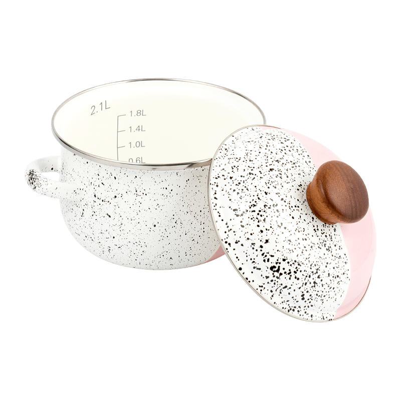 806D-5 RED RODED DE ACERO ACEARIO SIPTPOT SIMMER Pot de esmalte