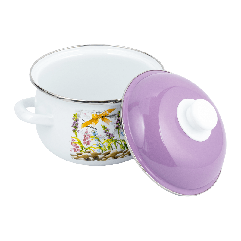 806D-5 RED RODED DE ACERO ACEARIO SIPTPOT SIMMER Pot de esmalte