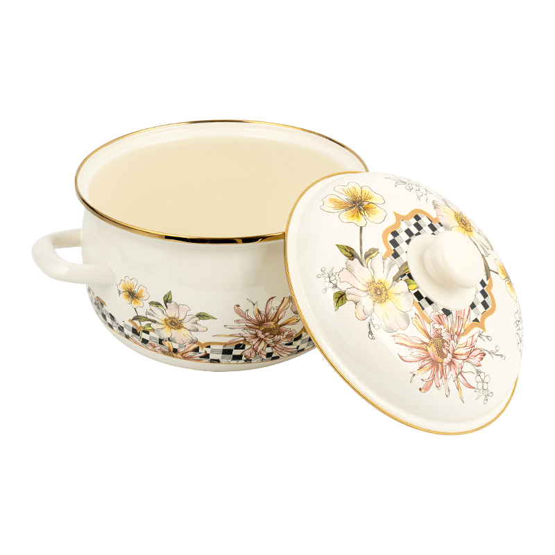 806D-5 RED RODED DE ACERO ACEARIO SIPTPOT SIMMER Pot de esmalte