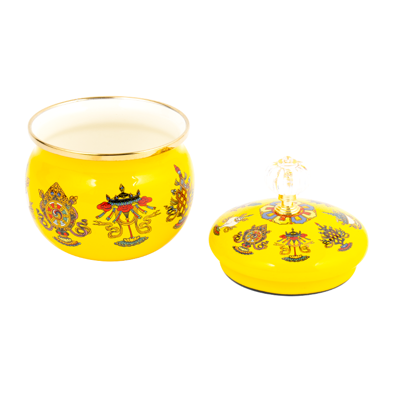 Jar de azúcar de esmalte de 9 cm