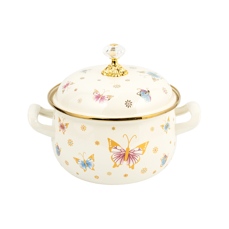 806D-5 RED RODED DE ACERO ACEARIO SIPTPOT SIMMER Pot de esmalte