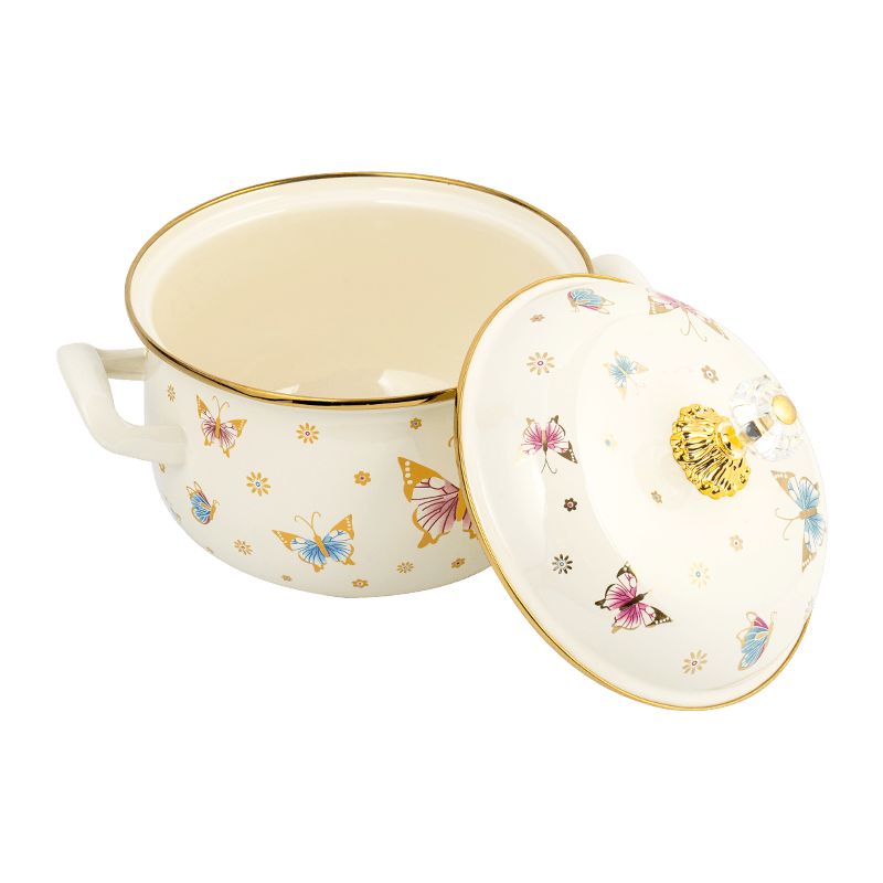 806D-5 RED RODED DE ACERO ACEARIO SIPTPOT SIMMER Pot de esmalte