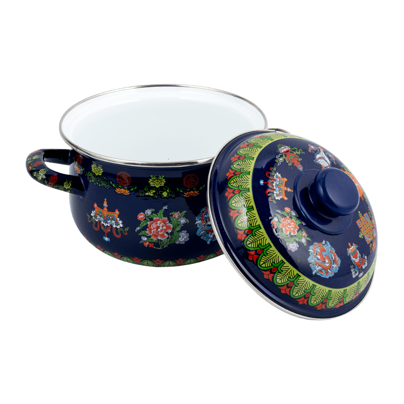 806D-5 RED RODED DE ACERO ACEARIO SIPTPOT SIMMER Pot de esmalte