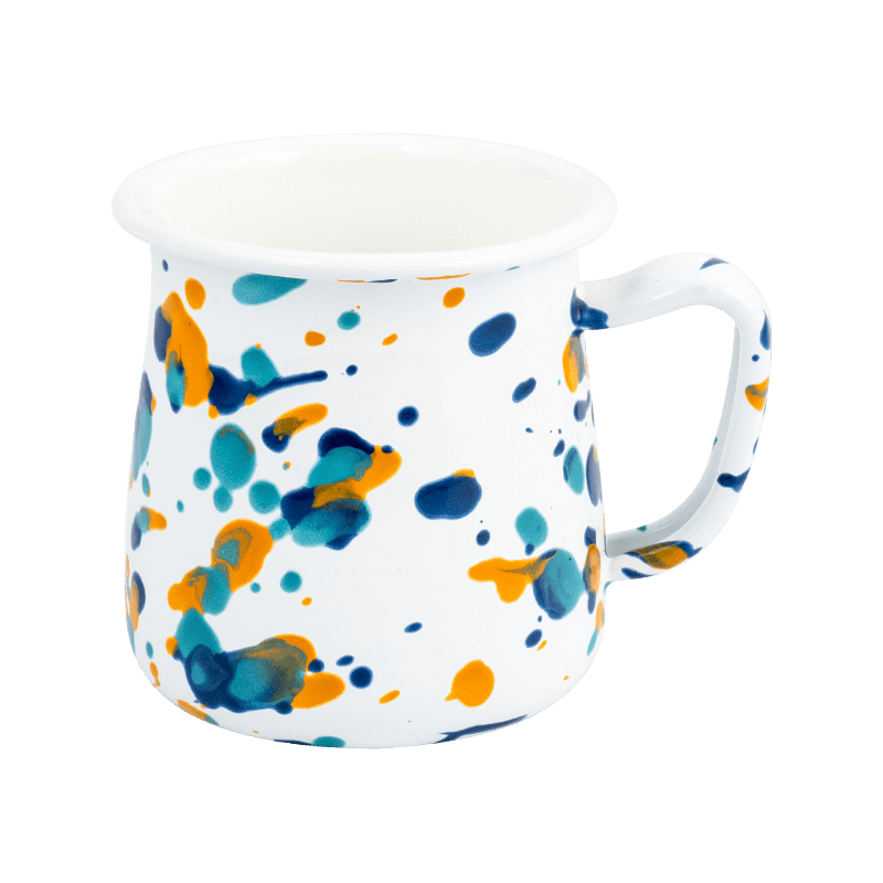Taza con rimbre de esmalte