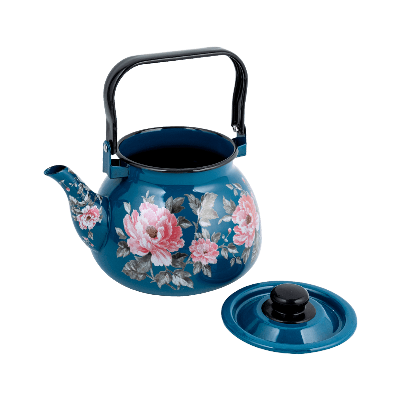 Tetera de té de borde acampanado de esmalte TK305