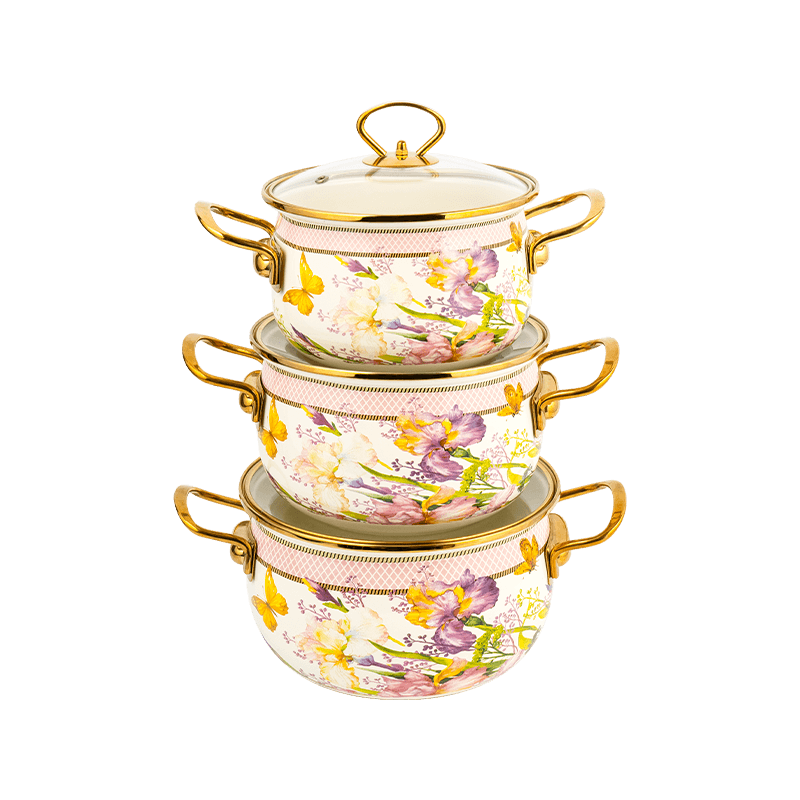 806D-5 RED RODED DE ACERO ACEARIO SIPTPOT SIMMER Pot de esmalte