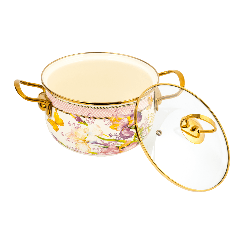 806D-5 RED RODED DE ACERO ACEARIO SIPTPOT SIMMER Pot de esmalte