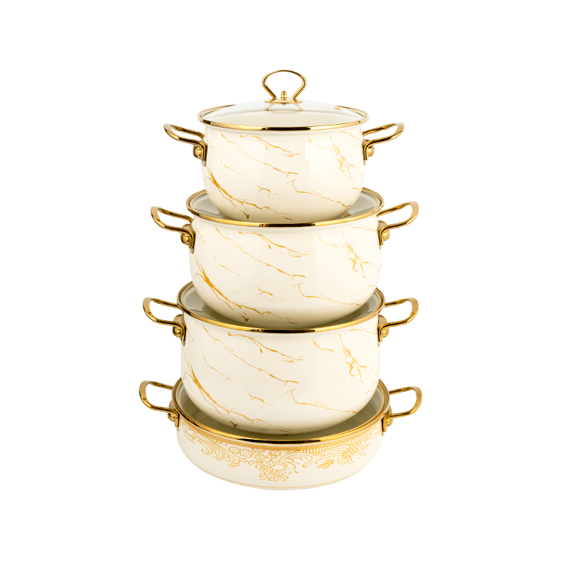 806D-5 RED RODED DE ACERO ACEARIO SIPTPOT SIMMER Pot de esmalte