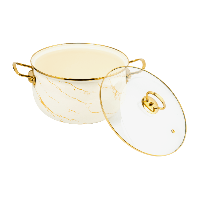 806D-5 RED RODED DE ACERO ACEARIO SIPTPOT SIMMER Pot de esmalte