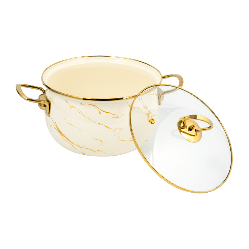 806D-5 RED RODED DE ACERO ACEARIO SIPTPOT SIMMER Pot de esmalte